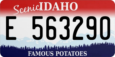 ID license plate E563290