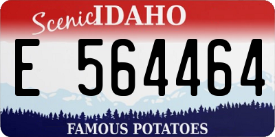 ID license plate E564464