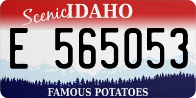 ID license plate E565053
