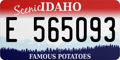 ID license plate E565093