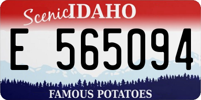 ID license plate E565094