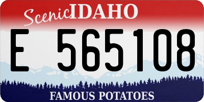 ID license plate E565108
