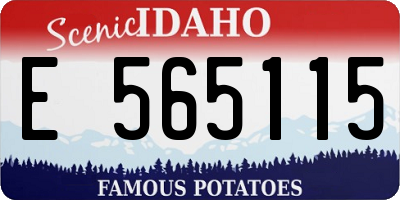 ID license plate E565115