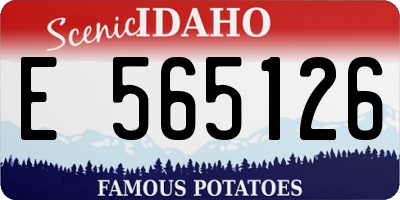 ID license plate E565126