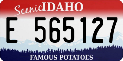 ID license plate E565127
