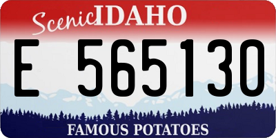 ID license plate E565130