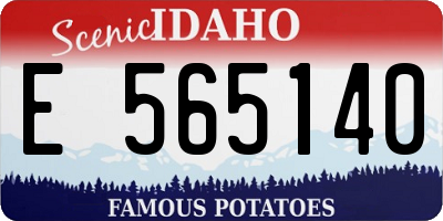 ID license plate E565140