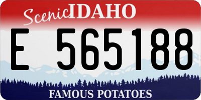 ID license plate E565188
