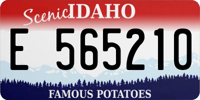ID license plate E565210