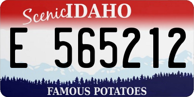 ID license plate E565212