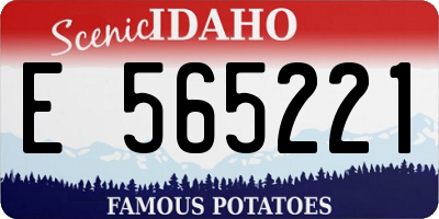 ID license plate E565221