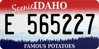 ID license plate E565227