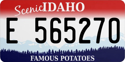ID license plate E565270