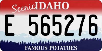 ID license plate E565276