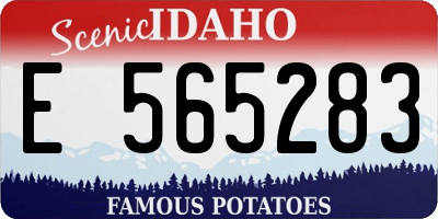 ID license plate E565283