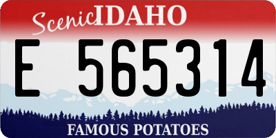 ID license plate E565314