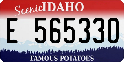 ID license plate E565330