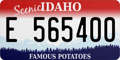 ID license plate E565400