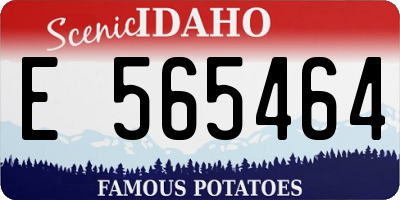 ID license plate E565464