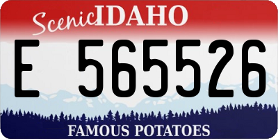 ID license plate E565526