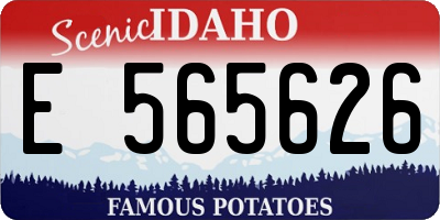 ID license plate E565626