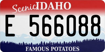 ID license plate E566088