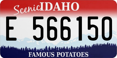 ID license plate E566150