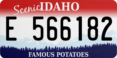 ID license plate E566182