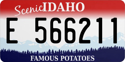 ID license plate E566211