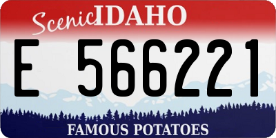 ID license plate E566221
