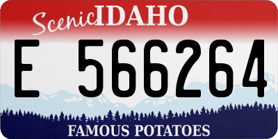ID license plate E566264