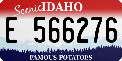 ID license plate E566276