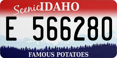 ID license plate E566280