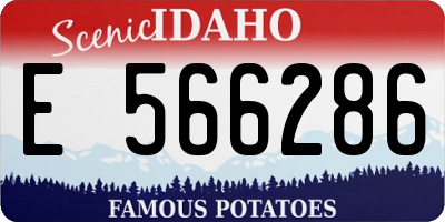 ID license plate E566286