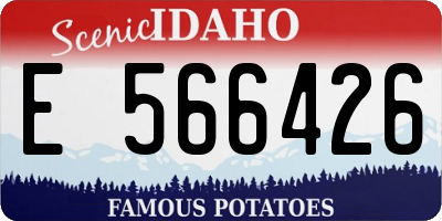 ID license plate E566426