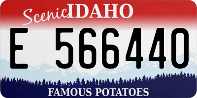 ID license plate E566440
