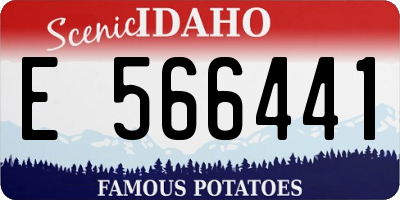 ID license plate E566441