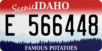 ID license plate E566448
