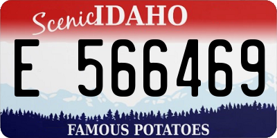 ID license plate E566469