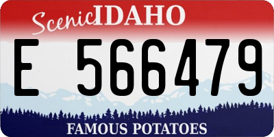 ID license plate E566479