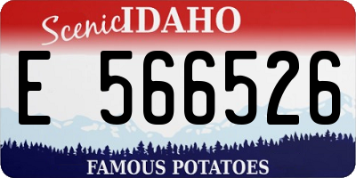 ID license plate E566526