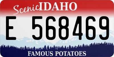 ID license plate E568469