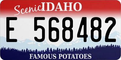 ID license plate E568482