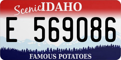 ID license plate E569086
