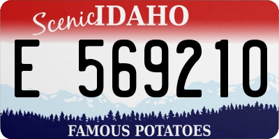 ID license plate E569210