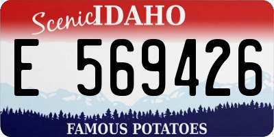 ID license plate E569426
