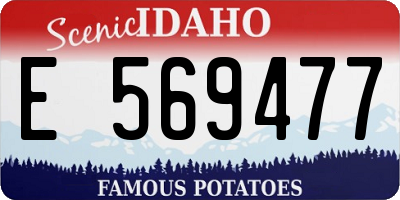 ID license plate E569477