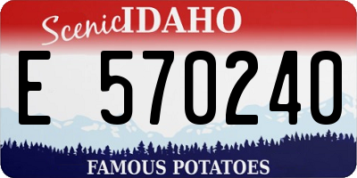ID license plate E570240