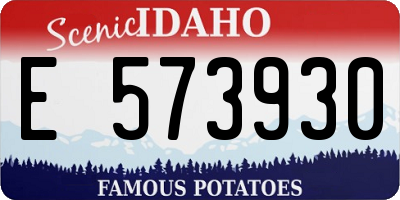 ID license plate E573930