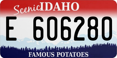 ID license plate E606280
